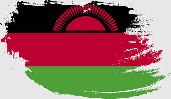 Drapeau Grunge Malawi — Image vectorielle