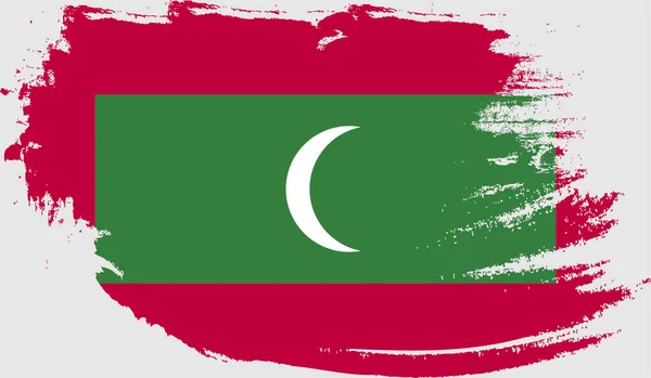 Grunge Vlajka Malediv — Stockový vektor
