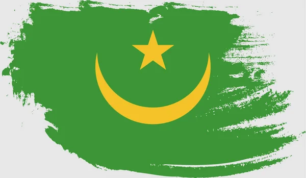 Гранж Флаг Мавритании — стоковый вектор