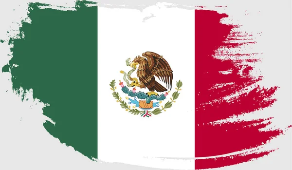 Bandera Grunge México — Archivo Imágenes Vectoriales
