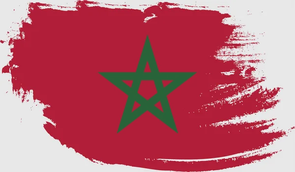 Гранж Флаг Марокко — стоковый вектор