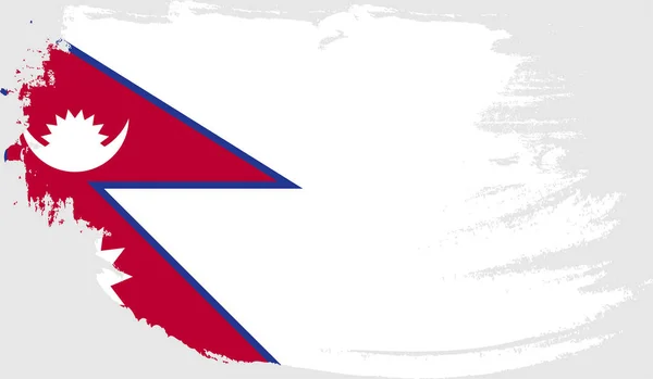 Bandera Grunge Nepal — Vector de stock
