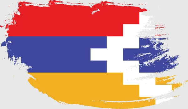 Grunge Flagge Der Republik Nagorno Karabach — Stockvektor