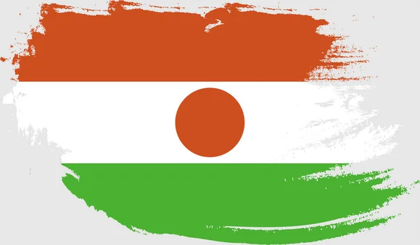 Bandera Grunge Níger — Archivo Imágenes Vectoriales