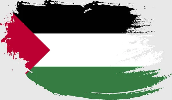 Grunge Vlag Van Palestina — Stockvector