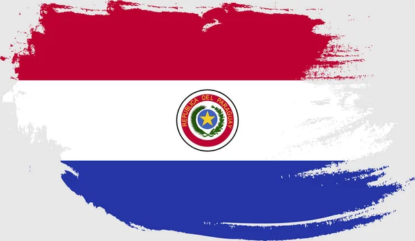 Grunge Σημαία Της Παραγουάης — Διανυσματικό Αρχείο