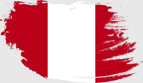 Bandeira Grunge Peru —  Vetores de Stock