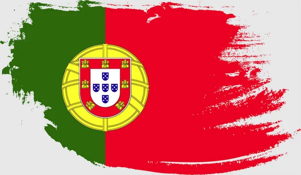 Grunge Portugisisk Flagg — Stock vektor