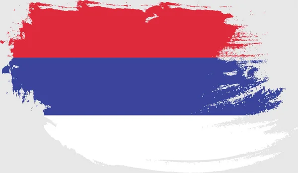 Σημαία Grunge Της Δημοκρατίας Σέρπσκα — Διανυσματικό Αρχείο