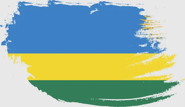 Grunge Flagge Ruandas — Stockvektor