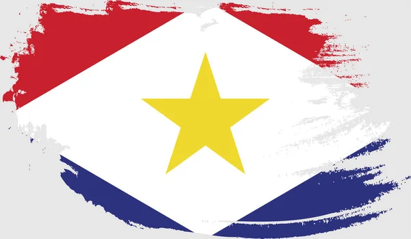 萨巴岛的白旗 — 图库矢量图片