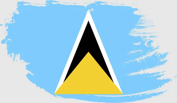 Bandiera Grunge Santa Lucia — Vettoriale Stock