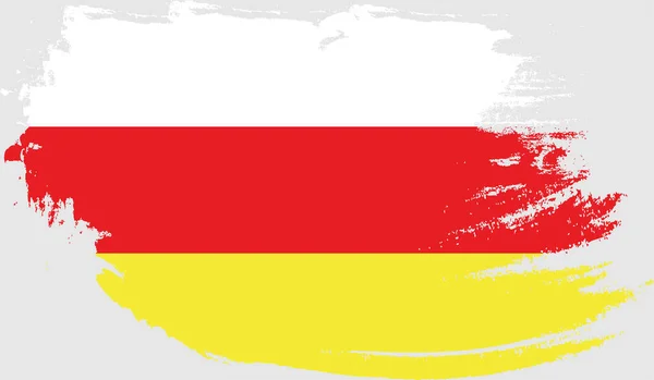 Bandiera Grunge Dell Ossezia Meridionale — Vettoriale Stock