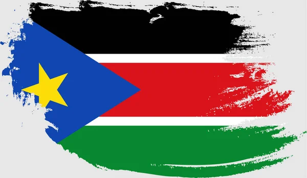 Vlajka Jižního Súdánu — Stockový vektor