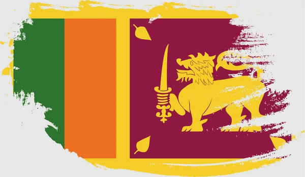 Grunge Srí Lanka Zászlaja — Stock Vector