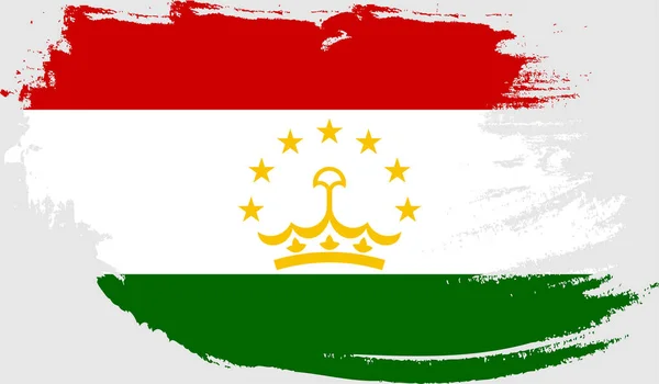Bandera Grunge Tayikistán — Archivo Imágenes Vectoriales