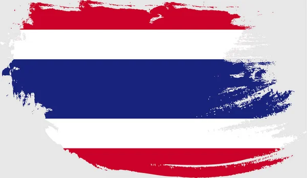 タイの旗を掲げています — ストックベクタ
