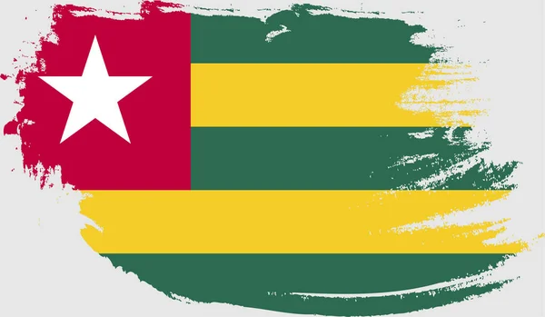 Bandera Grunge Togo — Vector de stock