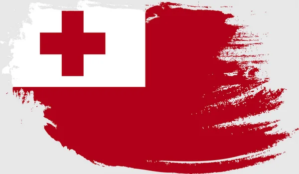Bandera Grunge Tonga — Vector de stock