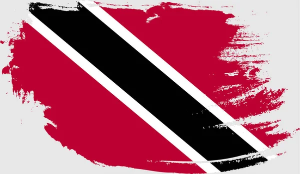 Bandiera Grunge Trinidad Tobago — Vettoriale Stock