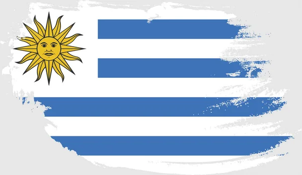 Bandera Mobilegrunge Uruguay — Archivo Imágenes Vectoriales