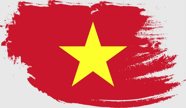 Bandeira Mobilegrunge Vietname — Vetor de Stock