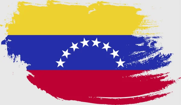 Mobilegrunge Bandiera Del Venezuela — Vettoriale Stock