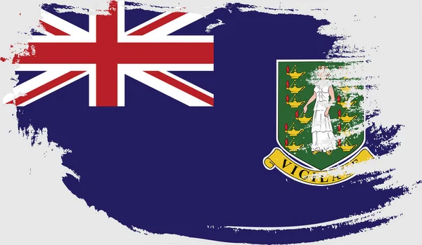 Mobilegrunge Bandiera Isole Vergini — Vettoriale Stock