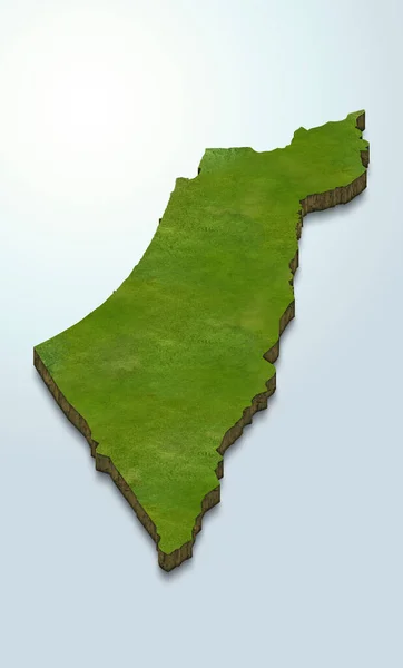 Darstellung Der Landkarte Von Palästina — Stockfoto
