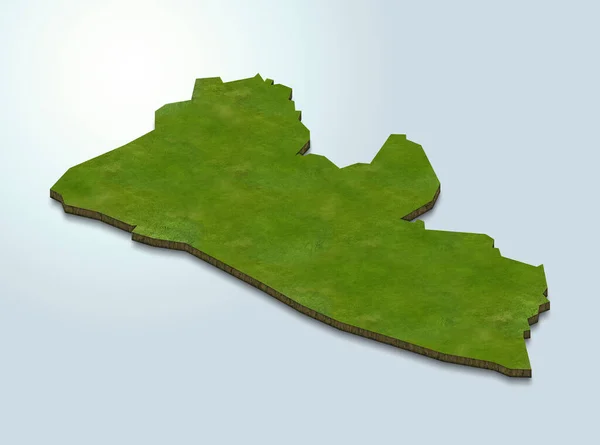 Καθιστούν Χάρτη Της Λιβερίας — Φωτογραφία Αρχείου