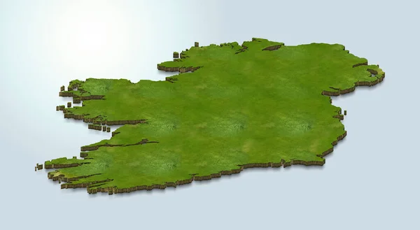 Rlanda Haritasının Çizimi — Stok fotoğraf