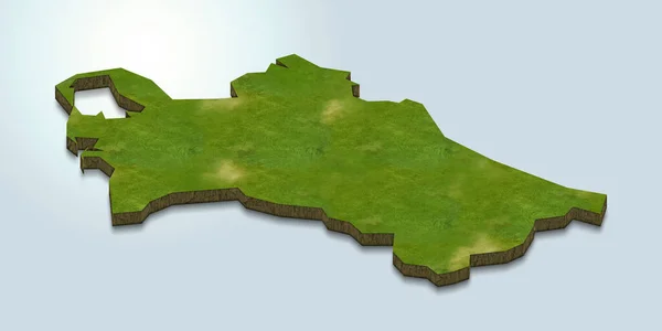 Зображення Карти Туркменістану — стокове фото