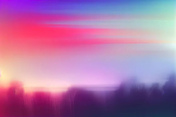 Kolorowy Tęczowy Zachód Słońca Niebo Tło — Zdjęcie stockowe