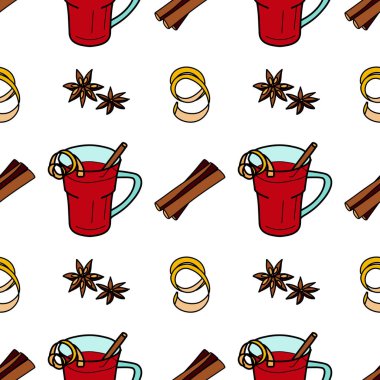 Kış sıcaklığı, tatlılar ve sıcak içecekler için düz bir yol.