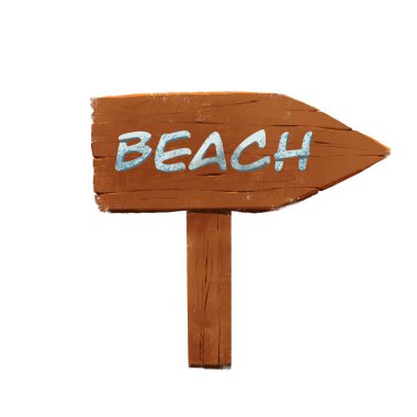 Deniz yolculuğunun png çizimi dijital tahta tabela BEACH tasarımınız için