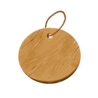 Tasarımınız için mutfak teması üzerine png dijital çizim - kesme tahtası