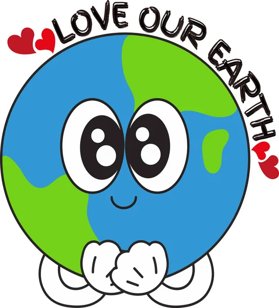 Heb Onze Aarde Lief Red Onze Planeet — Stockfoto