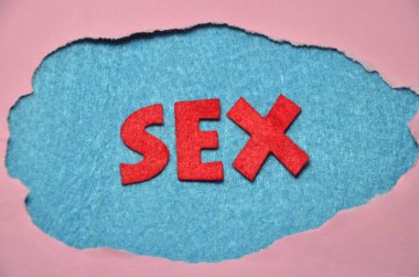 Mavi arkaplanda kelime prezervatifi