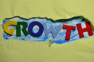 Renkli bir arkaplanda büyümek