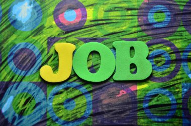 Kelime yazma işi. İş bulma ve işçi bulma konularında iş fotoğrafı