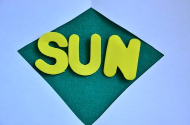 metin işareti sunar güneş, iş fikri metni