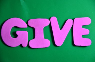 Renkli soyut harfler yaz