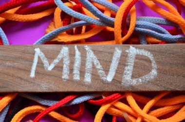 Renkli ahşap bir arka planda 