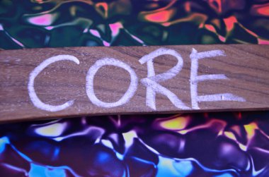 Soyut bir arkaplanda sözcük çekirdeği