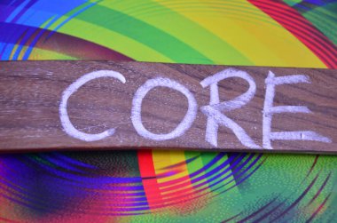 Soyut bir arkaplanda sözcük çekirdeği