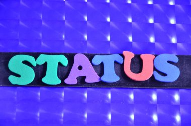 Soyut arkaplanda kelime durumu