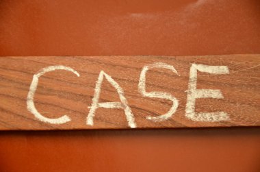 Sözcük sandığı ahşap soyut