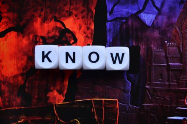 o kelimeyi biliyorum soyut üzerinde