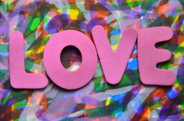 arka plan üzerinde kelime aşk 