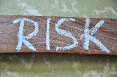 soyut geçmişe sahip ahşap kelime riski